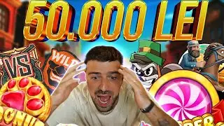 🔴CAZINO365 LIVE | BONUS HUNT 50.000 DE LEI LA APARATE | SCARITE DEGENERATE PANA LA 5.000 LEI