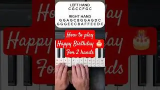 Wish your friend a Happy Birthday on the piano! part 2(for 2 hands)