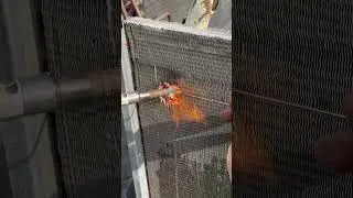 Brazing Live on AC CONDENSER