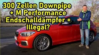 BMW M140i M Performance Auspuff mit 300 Zellen Downpipe - Soundcheck und db Messung am B58