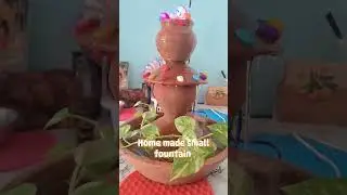 Home made small fountain ⛲ #motivation #krishna #laalo #krisnasadasahayate #fountain