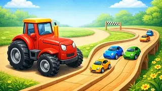 Colorful Toy Cars Play | Simple Kids Video
