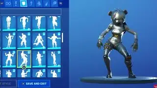 Metal team leader - Skin showcase with all Fortnite dances and emotes Fortnite Battle