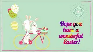 Easter Bunny Greeting Card Video Animation 🌺 🐰 🌺