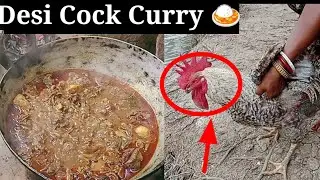 Desi Cock Curry 🍛 Testi chiken llvillage Cooking with village MasallTesti Recipe 💕