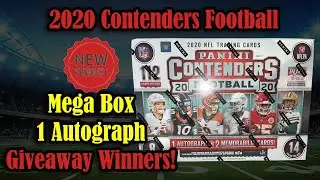 2020 Contenders Mega Box, 1 Autograph and 2 Memorabilia per box! Giveaway Winners Announced!