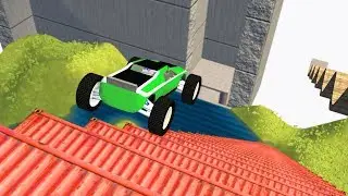 RC Car Death Falls Crashes - BeamNG.drive