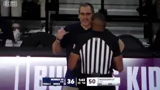 Technical foul on Murray State coach Steve Prohm after Mississippi State dunk