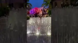 #Night fun at The Square #fountain. #shorts #florida #westpalmbeach