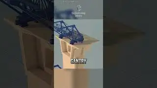 Как строится мост&hellip; в воздухе😳Гений консольных мостов #шорты