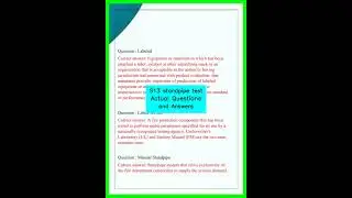 S13 standpipe test Actual Questions and Answers video