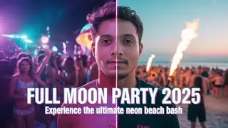INSANE Full Moon Party Experience 🌕 Koh Phangan Thailand 2025 | Must Watch!