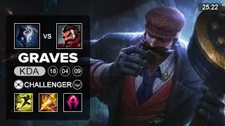 Graves vs Kindred Jungle - KR Challenger - Patch 25.22 Season 15