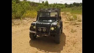 rc Land Rover defender 90 #WildBrit suspension work and sand crawling
