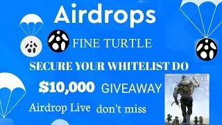 FINE TURTLE | SECURE  WHITELIST SPOT #nft #whitelist #freecrypto || bright vision1