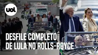 Lula no Rolls-Royce presidencial: veja desfile completo na cerimônia de posse com Janja e Alckmin