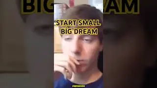 Start Small,Dream Big The Secret To Unstoppable Success! #motivation #startsmall #dreambig #success