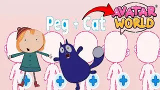 How to make peg + cat character 🐱in Avatar world#avatarworldgame #avatarworld 