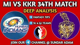 MI VS KKR Dream11 team | 34th Match | MI VS KKR Dream11 Prediction | IPL 2021