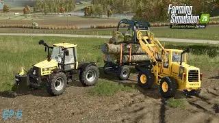 Leasing a sawmill to start building the castle | Kinlaig | farming simulator 25 | ep.5
