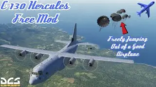 Troops & Cargo Air Drop / C-130 Hercules (free mod)  / DCS World 2.7 / #livestream  #dcsworld
