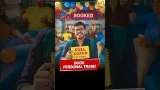 How to book personal train coach online | I Booked an Entire Train Coach Online