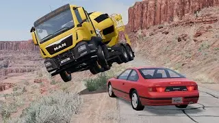 BeamNG.Drive - Cliff Drops Crashes 3 | BeamNG High Speed