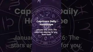 Capricorn Chronicles: Daily Guidance for the Boss Goat (January 2, 2026) 🌟
