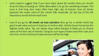 60 month car loan calculator