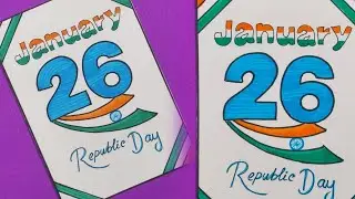 Republic day card making|diy Republic day card|Easy white paper Republic day card|republic day craft