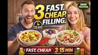The Healthy Food Trap: 3 Protein Meals in 15 Minutes