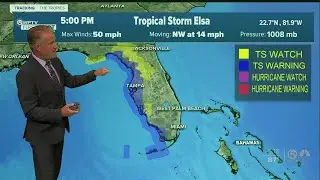 Tropical Storm Elsa update - 7/5/21 5pm