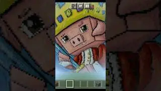 😓Technoblade pixel art in Minecraft 😥#shorts #viral #trending #minecraft #technoblade