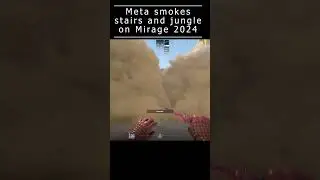 Meta smokes stairs and jungle on Mirage 2024 #cs2 #csgo #cs2clips #counterstrike #cs2mirage