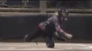 Firecracker Catcher vs SoCal Breakers @ Fastpitch Travel Softball Tournament Chino CA . Emily Burrow