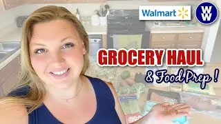 WW Walmart Grocery Haul and Meal Prep for the Week | 150 lb weight loss journey | WW BLUE PLAN