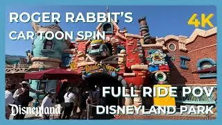 ROGER RABBIT'S CAR TOON SPIN [FULL RIDE POV] (4K) | Toon Town | Disneyland Park | Disneyland Resort