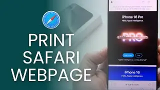 How To Print A Webpage In Safari On iPhone!