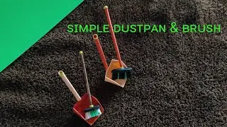 DIY Mini dustpan and brush||paper craft||Simple craft for a school