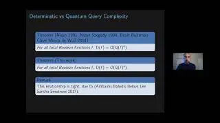 QIP2021 | Degree vs. Approx.Degree and Q-Implications of Huangs Sensitivity Theorem (Shravs Rao)