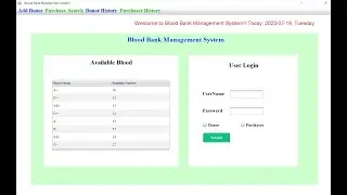 Blood Donation System in Java | Netbeans | MySQL