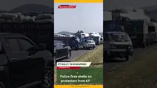 Happening Now | Police fires shells on PTI Rally coming from KP | Rawalpindi Jalsa | #shorts