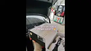 Cashing out on 15 pairs at the gas station👟🔥⛽️ @Drip4SaleMiami on Ig for more! Full vid on channel