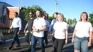 EL INTENDENTE AZCUÉ INAUGURÓ LA OBRA DE REPAVIMENTACIÓN DE CALLE JUVENTUD UNIDA DE BENITO LEGERÉN