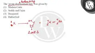 The 'group displacement law' was given by:....