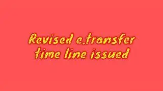 E.transfer timeline nov.2020