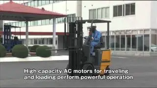 Electric forklift truck cushion tired type
