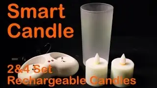Smart Candle 2&4 Set Rechargeable Candles