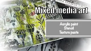 Mixed media art journal | deaf | not talking | not music | art visual | calming 