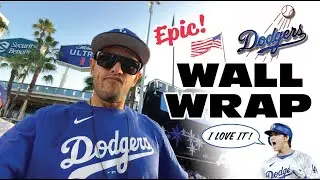 LA Dodgers Vinyl Wall Wrap Installation | Custom Sports Graphics for Fan Caves & Offices